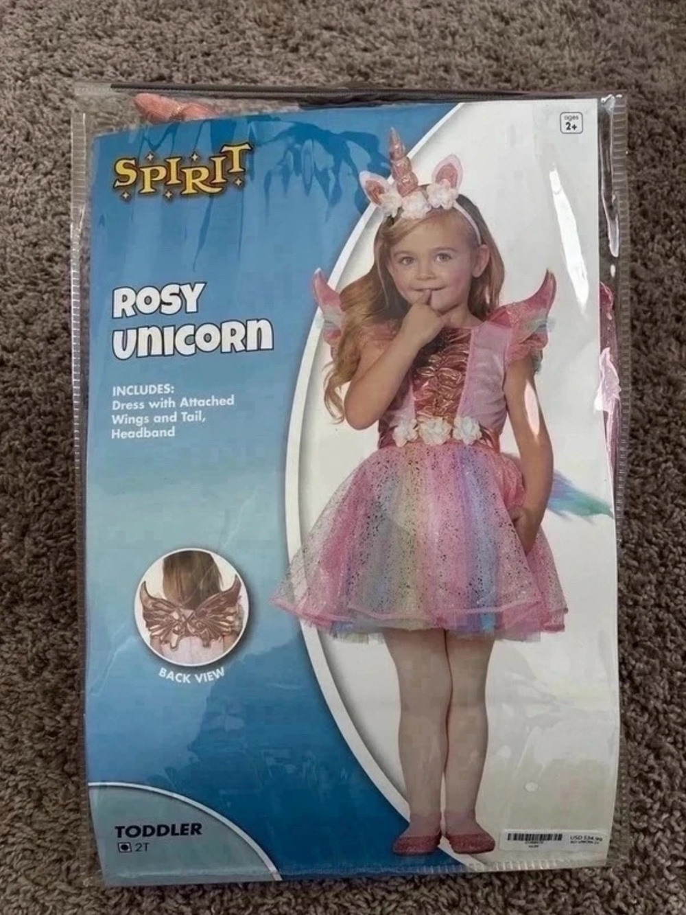 Rosy Unicorn Costume | 2T